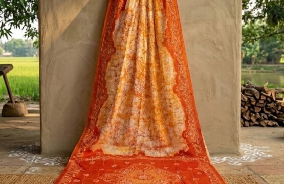 Santiniketani Batik Saree