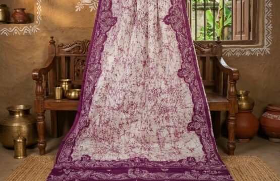 Santiniketani Batik Saree
