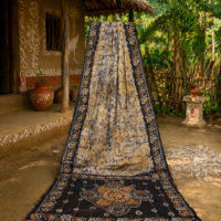 Santiniketani Batik Saree