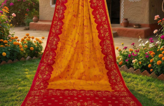 Santinikatani Batik Saree