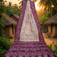 Santiniketani Batik Saree